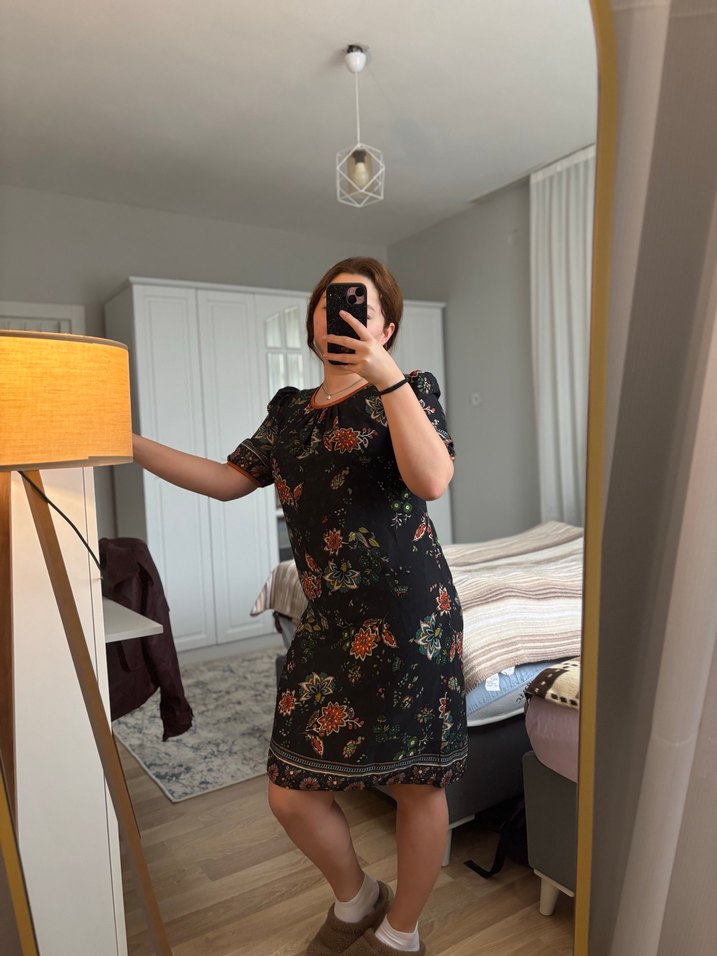 Bohem Desenli Midi Kadın Elbise - Görsel 3