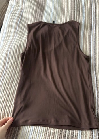 Kahverengi V Yaka Kolsuz Body - Görsel 5