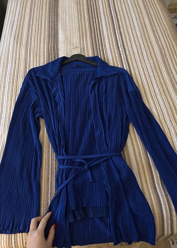 Lacivert Denim Kadın Takım Elbise - Görsel 4