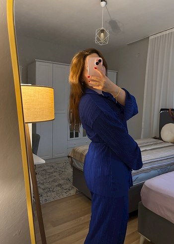 Lacivert Denim Kadın Takım Elbise - Görsel 3