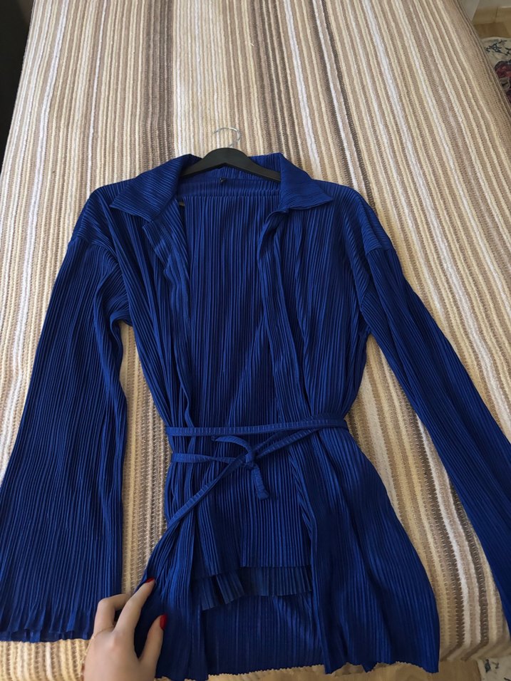 Lacivert Denim Kadın Takım Elbise - Görsel 4