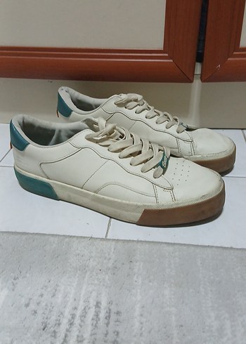 krem rengi pull&bear erkek spor ayakkabı - Görsel 2