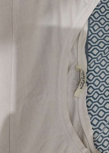 Kadın Baskılı Beyaz Tişört - Görsel 3