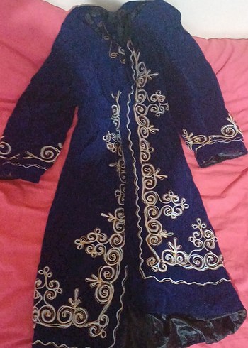 Mavi Uzun Bohem Kadın Elbisesi(Azerbaycan geleneksel kıyafeti) - Görsel 6