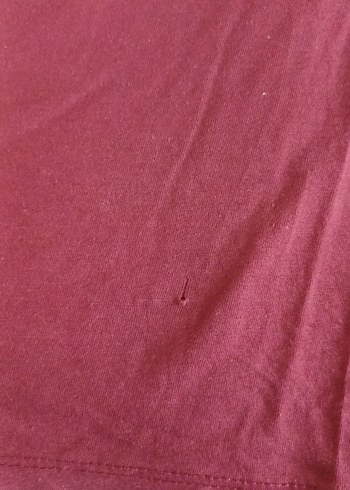 Bordo Kısa Kollu  Tişört - Görsel 3