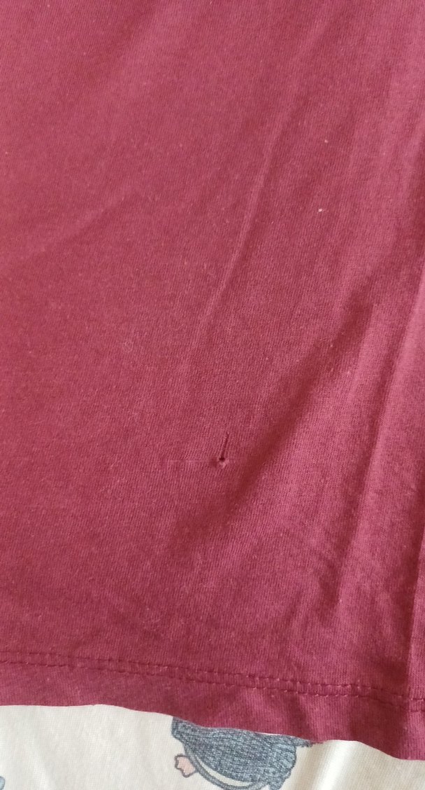 Bordo Kısa Kollu  Tişört - Görsel 3