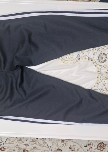 Adidas Erkek Siyah Fermuarlı Beli Lastikli Eşofman Altı - Görsel 5