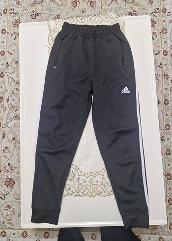 Adidas Erkek Siyah Fermuarlı Beli Lastikli Eşofman Altı - Görsel 2