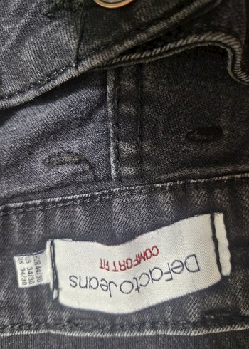 Defacto Comfort Tip 32/30 beden dar kesim siyah pantolon. - Görsel 4