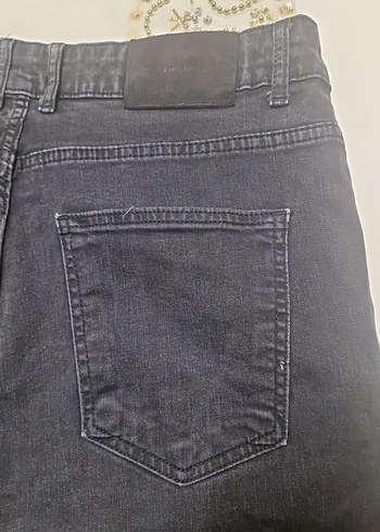 Defacto Comfort Tip 32/30 beden dar kesim siyah pantolon. - Görsel 6