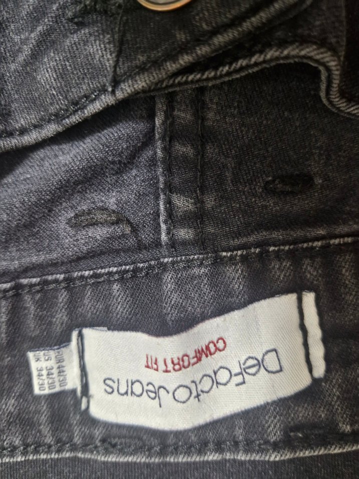 Defacto Comfort Tip 32/30 beden dar kesim siyah pantolon. - Görsel 4