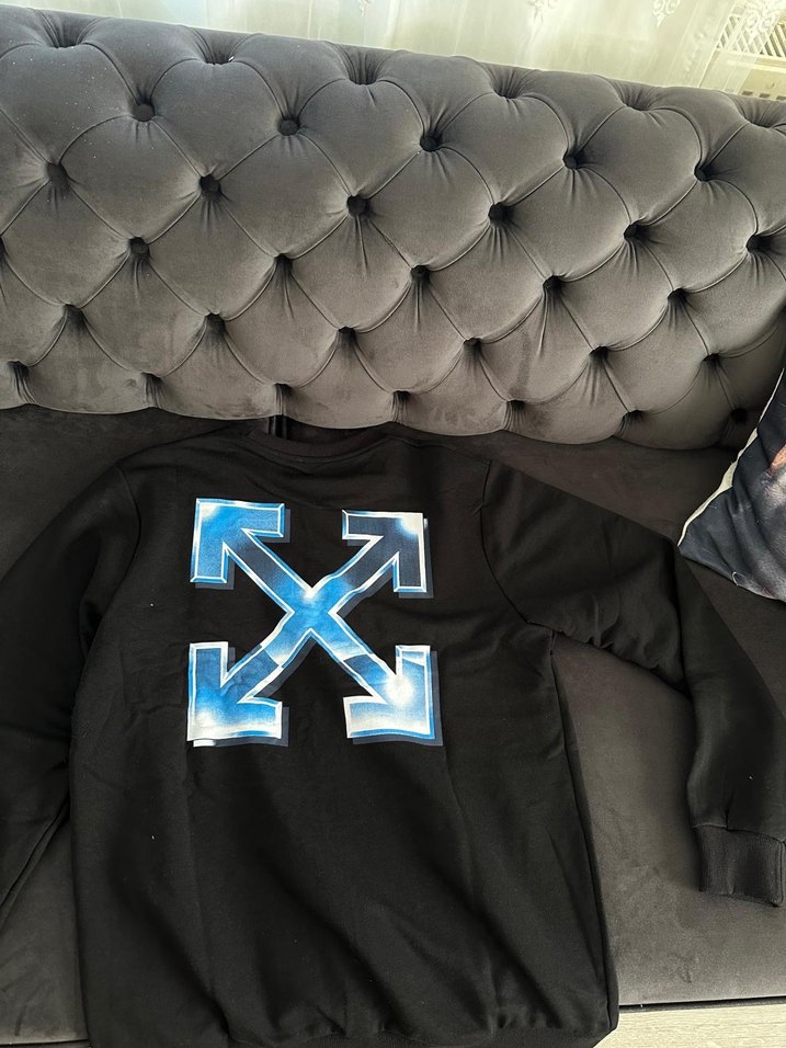 Off-White Siyah Erkek Sweatshirt - Görsel 2