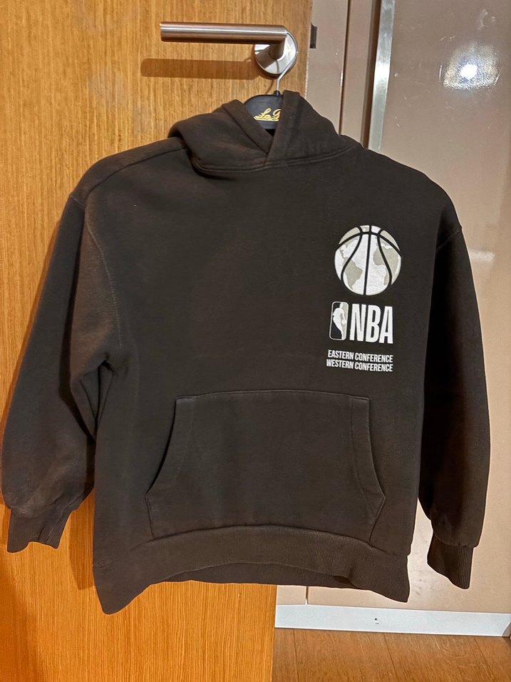 Erkek Çocuk Siyah NBA Baskılı Sweatshirt - Görsel 2