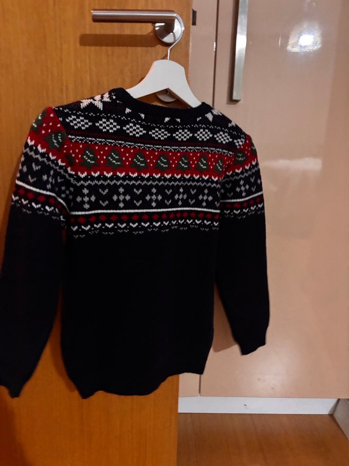 Çok Renkli Erkek Çocuk Triko Kazak - Görsel 2