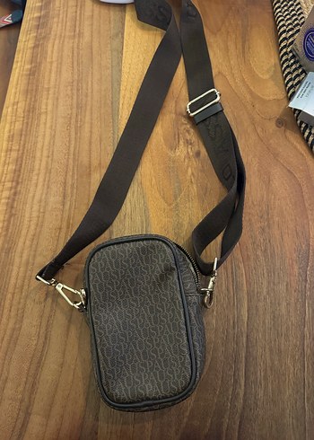 U.S polo orginal kahverengi deri çarpraz çanta - Görsel 2