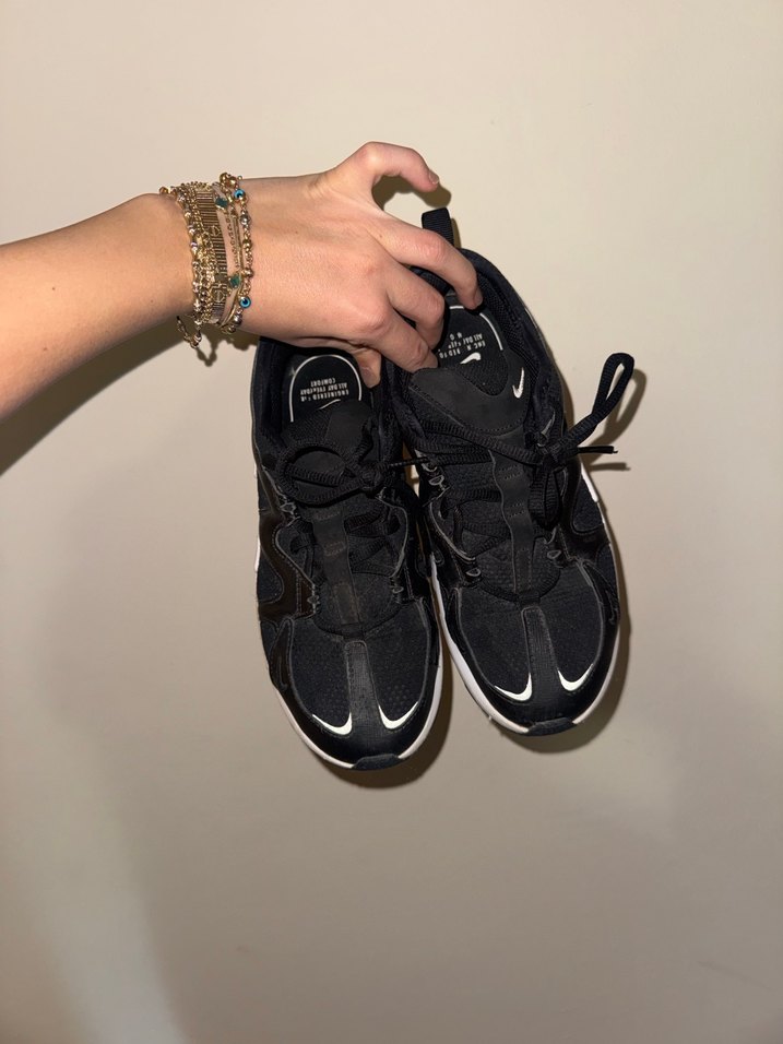 Orginal Nike Siyah  Bağcıklı Spor Ayakkabı - Görsel 2