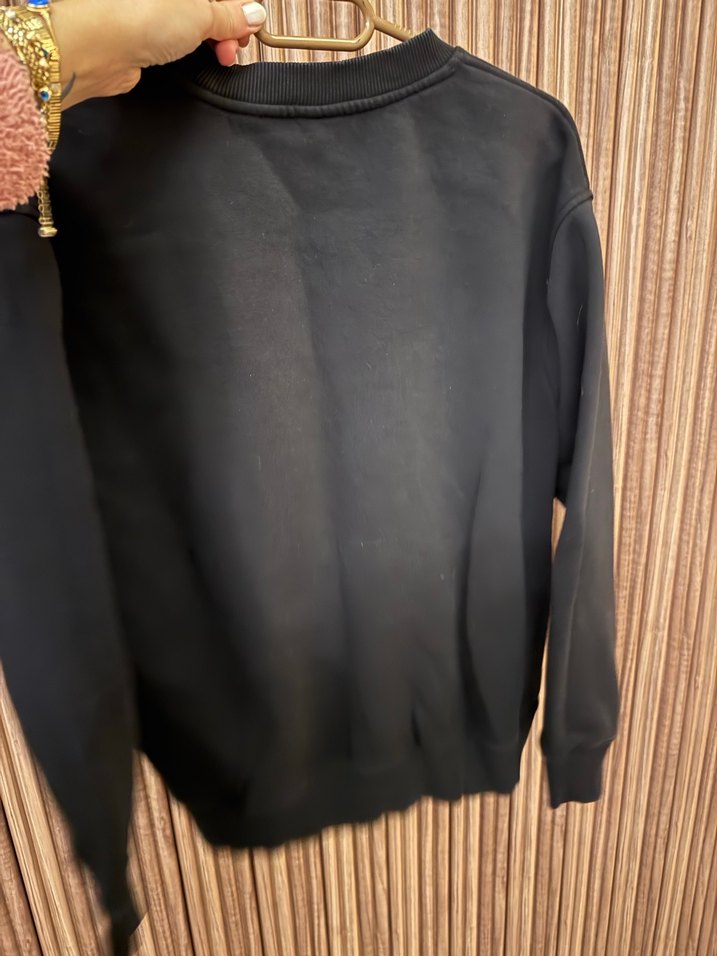 Lufian marka M beden swearshirt siyah renk - Görsel 2