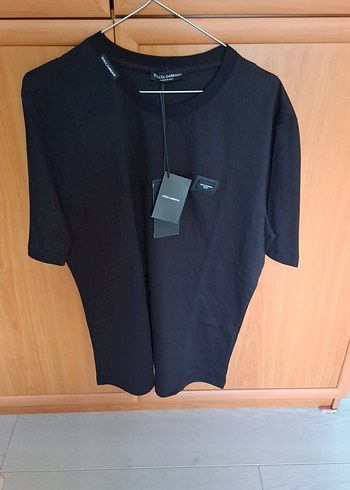 Erkek Siyah Basic Pamuklu Tişört - Görsel 3