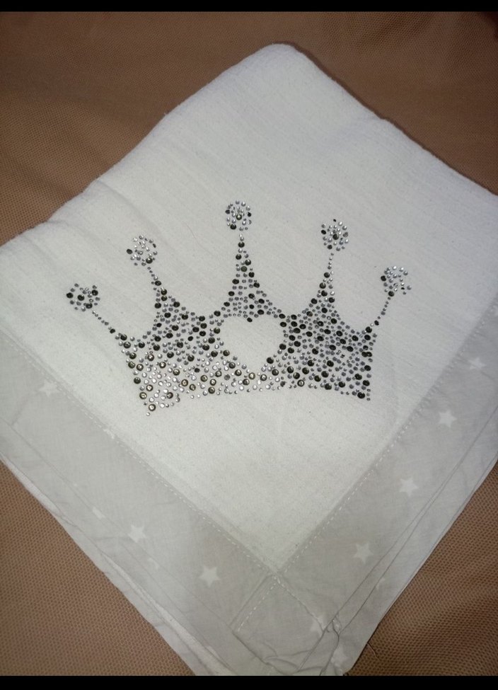 Nakışlı muslin Çocuk Battaniyesi - Görsel 2