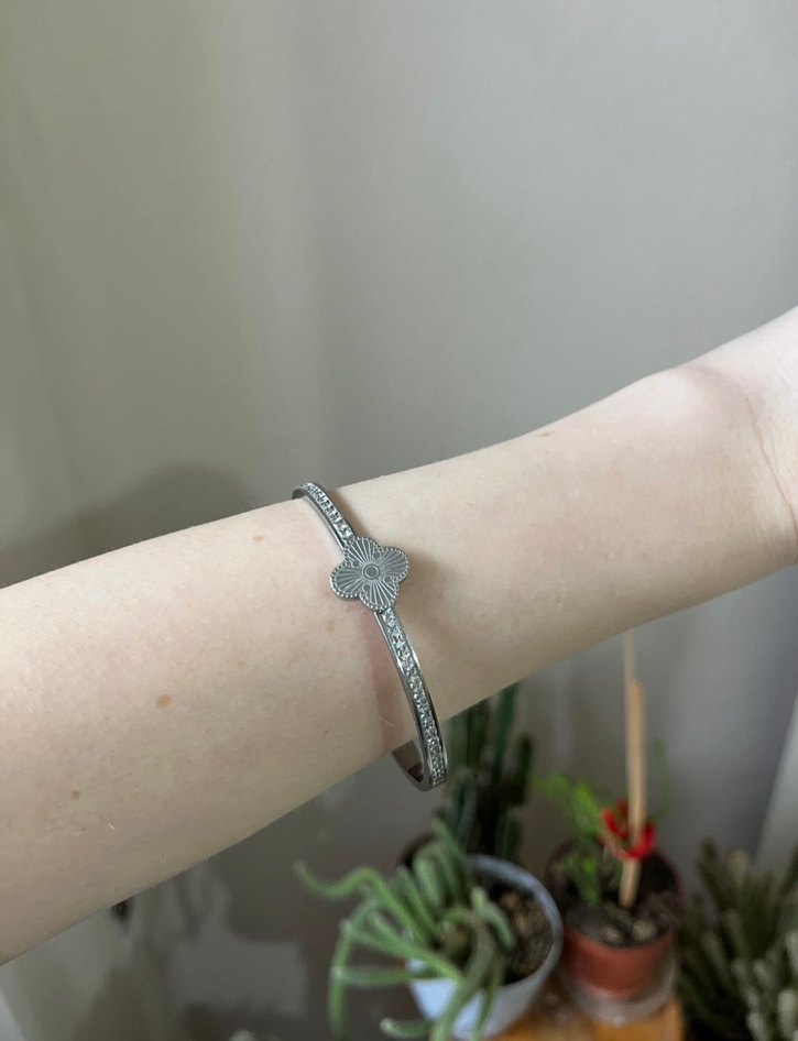 Çelik Gri Bohem Kemerli Kadın Bileklik - Görsel 2