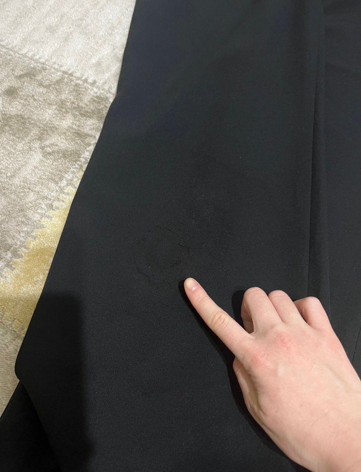 Kadın Siyah Piliseli Kumaş Pantolon - Görsel 3