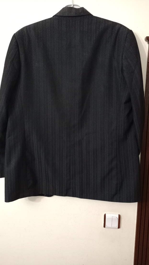 Erkek Siyah Düğmeli Kumaş Ceket - Görsel 2