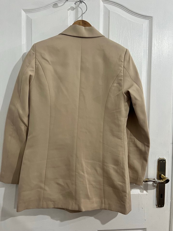 Bej Kadın Klasik Kesim Ceket - Görsel 2