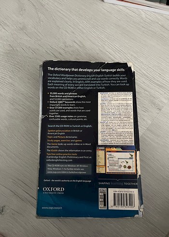 Oxford Wordpower İngilizce-İngilizce-Türkçe Sözlük - Görsel 2