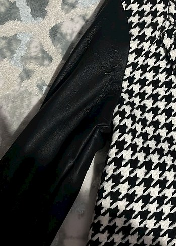 Siyah Nakışlı Kadın Biker Clutch Çanta - Görsel 3