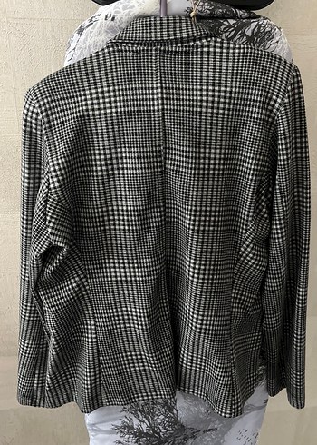 Gri Düğmeli Kadın Blazer Ceket - Görsel 2