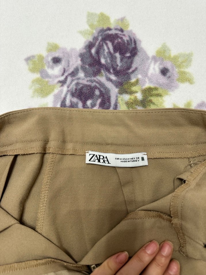 Zara Bej Kadın Kumaş Pantolon - Görsel 2