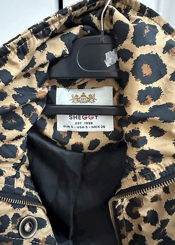 Kahverengi Leopar Desenli Kadın Ceket - Görsel 2