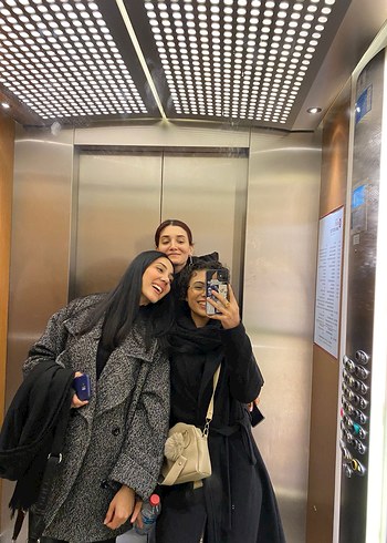 Oversize Çift Düğmeli Gri Kaban - Görsel 4