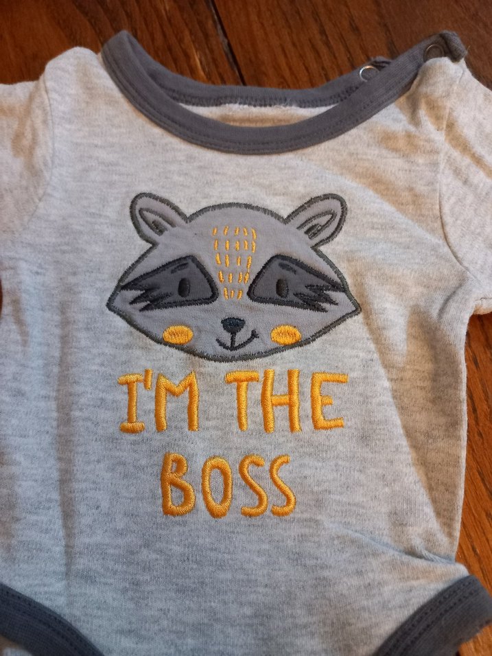 Uzun Kollu Gri Erkek Bebek Body - Görsel 2