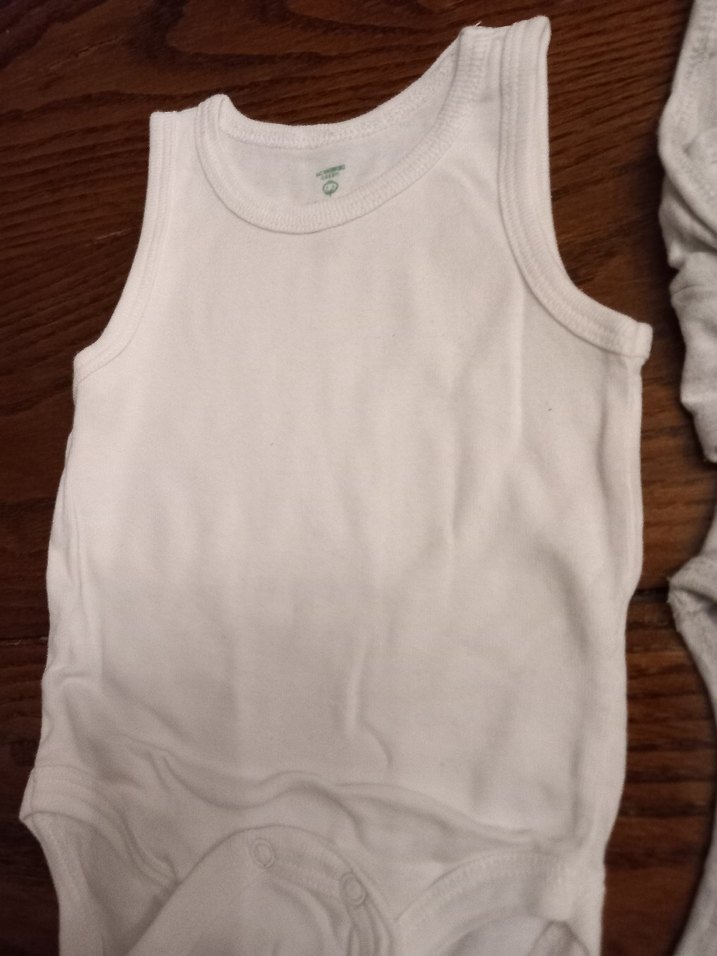 Gri Baskılı Kısa Kollu Bebek Body 3'lü set - Görsel 4