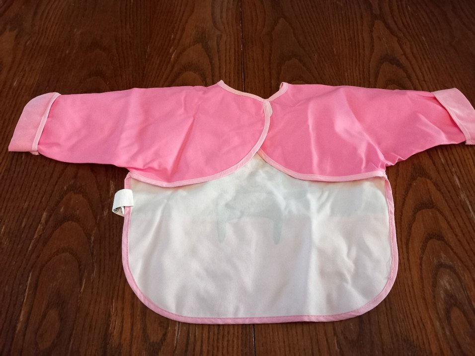 Pembe Baskılı Bebek Önlüğü - Görsel 3