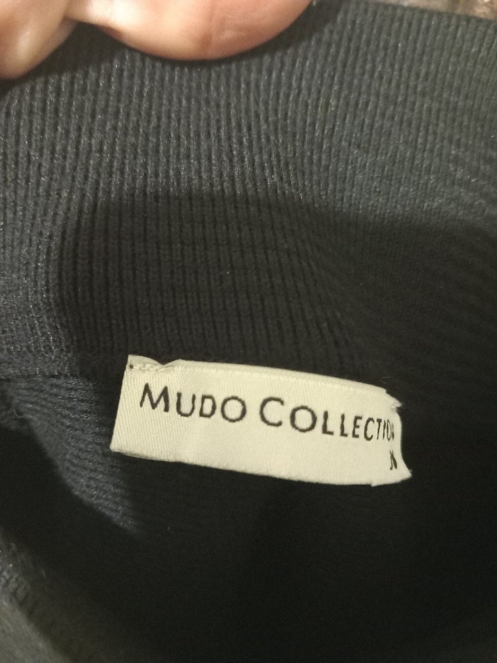 Siyah Pileli Midi Hamile Eteği Triko - Görsel 3