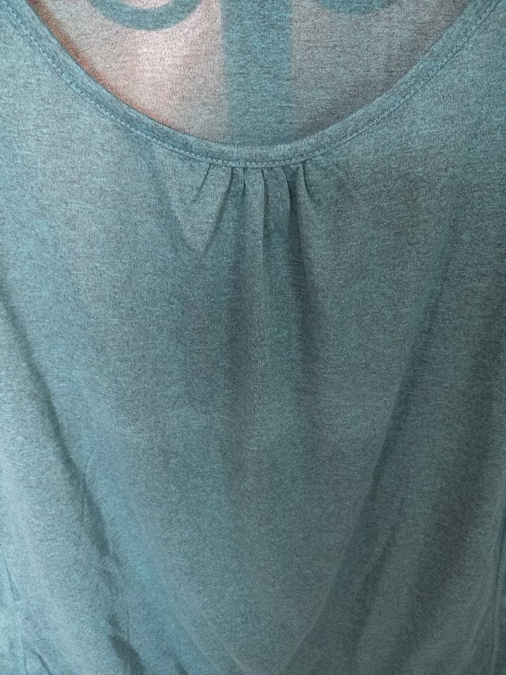 Turkuaz Kısa Kollu Hamile Tişört - Görsel 2