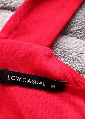 Kırmızı Askısız Midi Hamile Elbisesi - Görsel 6