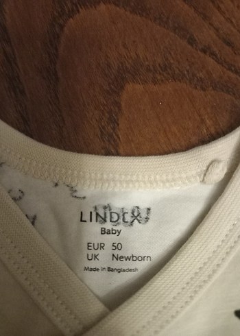 Gri Baskılı Uzun Kollu Yün Bebek Body - Görsel 4