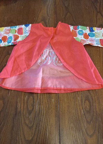 Renkli Baskılı Bebek Önlüğü - Görsel 5