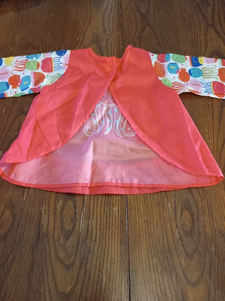 Renkli Baskılı Bebek Önlüğü - Görsel 5