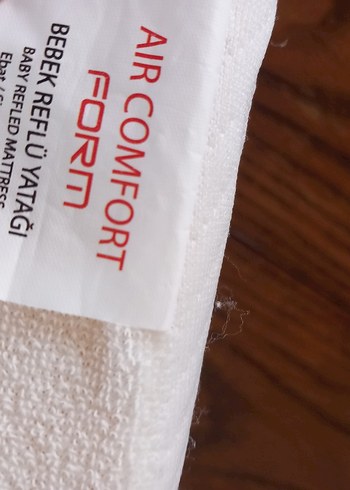 Bebek Uyku Destek Minderi Beyaz Reflü yatağı - Görsel 5