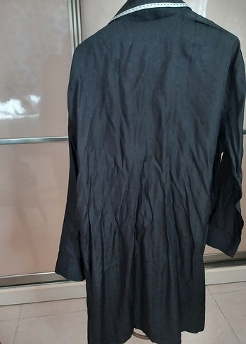 Uzun Kollu Siyah Erkek Sabahlık - Görsel 6