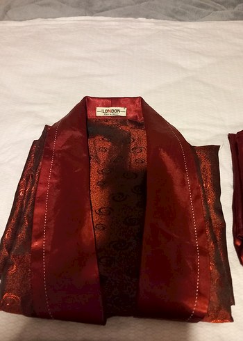 Bordo Vintage Erkek Pijama Takımı 4 Parça - Görsel 4