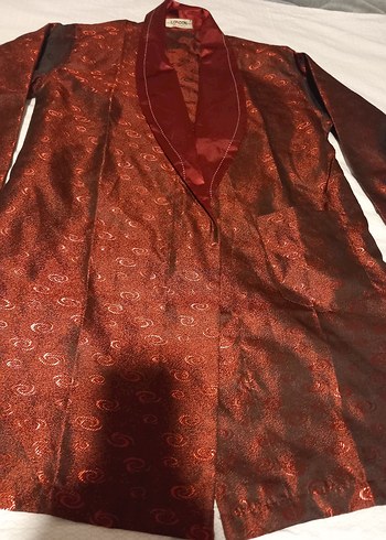 Bordo Vintage Erkek Pijama Takımı 4 Parça - Görsel 17