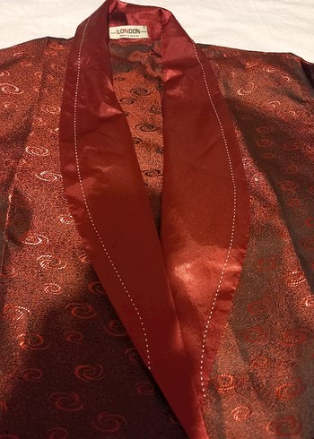 Bordo Vintage Erkek Pijama Takımı 4 Parça - Görsel 18