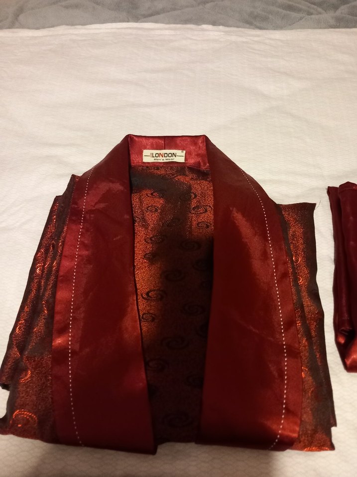 Bordo Vintage  Erkek Pijama Takımı 4 Parça - Görsel 4