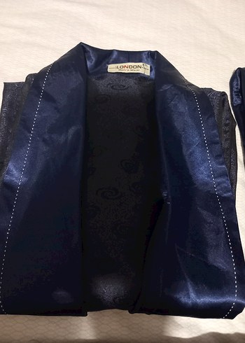 Erkek Lacivert Saten Pijama Takımı - Görsel 17