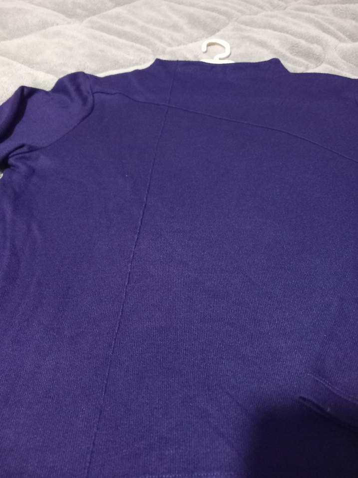 Mor Uzun Kollu Triko Bluz - Görsel 4